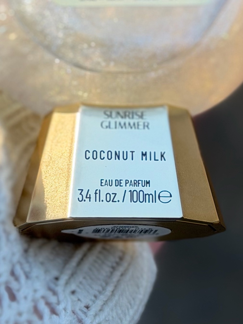 Sunrise Glimmer Coconut Milk 3.4 oz Perfume 85% Full Shimmer glitter spray viral - Picture 6 of 7